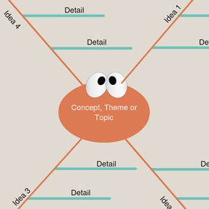 Blanco Spinddiagram Sjabloon 1