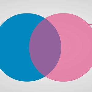 Pusty szablon diagramu Venn
